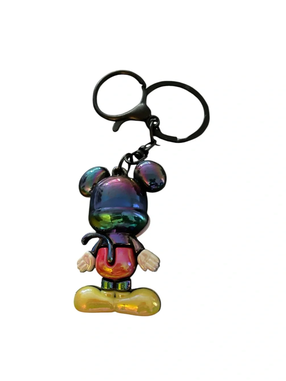MICKEY MOUSE 3D IRIDESCENT BAG CHARM KEYCHAIN